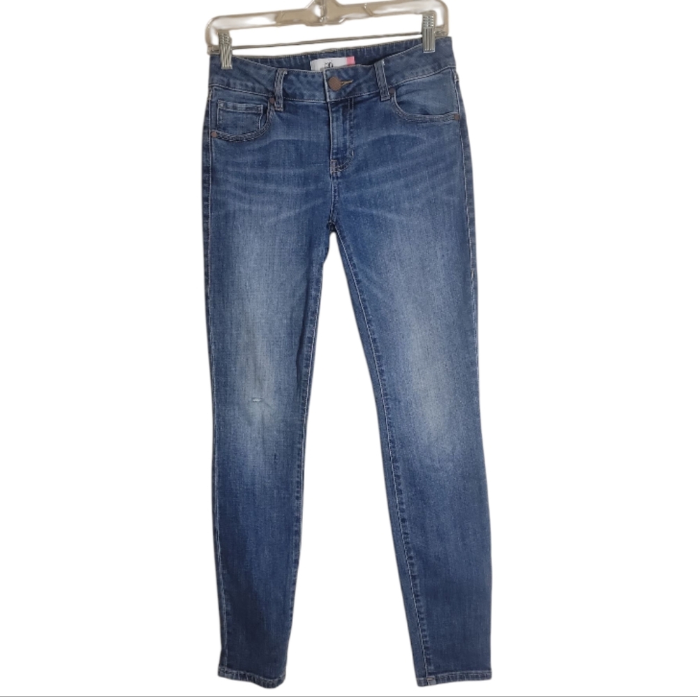 Cabi women's skinny blue low rise distress jeans size 4 - Picture 1 of 11